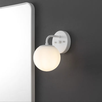 Louis Parisian Globe Metal/Frosted Glass Modern Contemporary LED Vanity